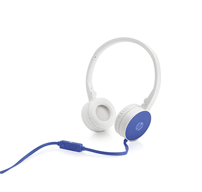 hp h2800 stereo headset with mic (blue)